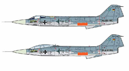 F-104G und TF-104G Starfighter MFG2 im Set  (ca. Jan. lieferbar)