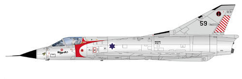 Mirage IIICJ "first Shahak kill" No. 59, 101 Squadron, IAF, Hatzor Air Base  (ca. April lieferbar)