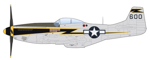 P-51D Mustang Lt. Col. Edward O. McComas 118th TRS, 23rd FG, USAAF, Luliang  (ca. Juni lieferbar)