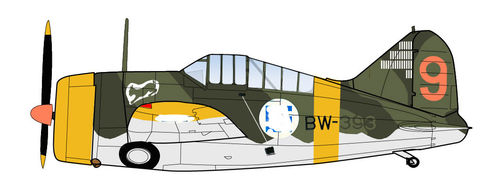 Brewster Model 239 “Buffalo”, 3/LeLv 24,1st Lt Hans Wind, Finnish AF (ca. Juli lieferbar)